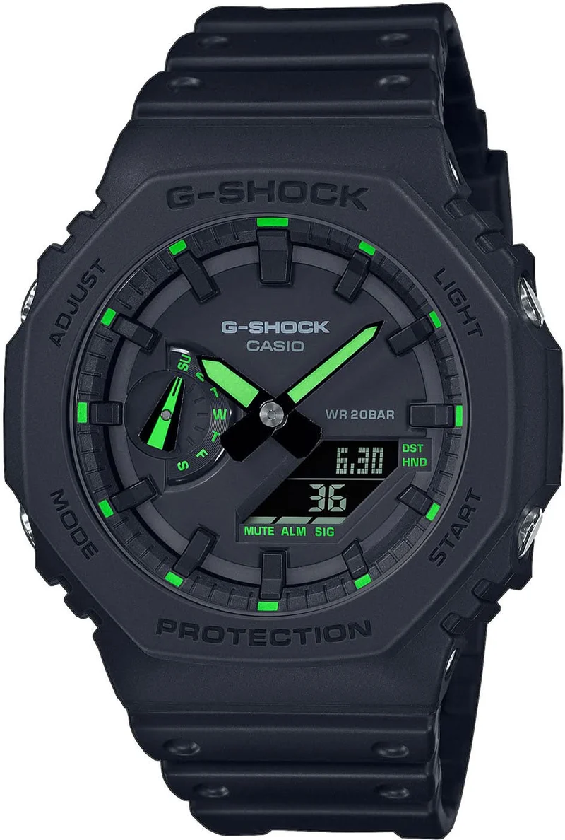 Casio G-Shock GA-2100-1A3ER Herrenuhr • Extreme Stoßfestigkeit • Weltzeitfunktion