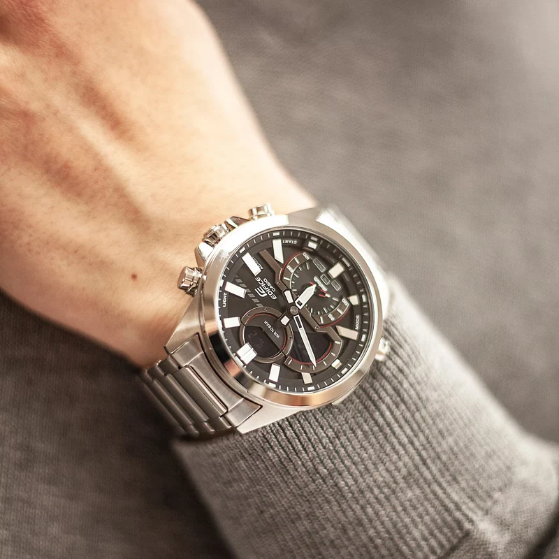 Casio Edifice ECB-30D-1AEF Herrenuhr • Smarte Funktionen • Weltzeit
