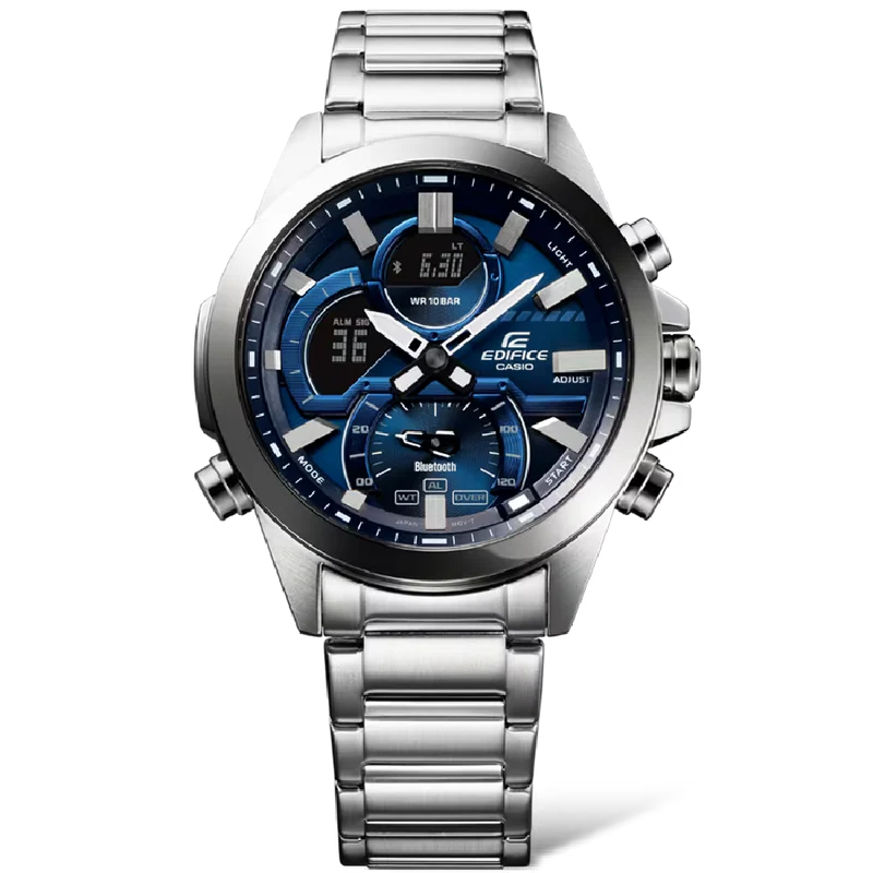 Casio EDIFICE ECB-30D-2AEF Herrenuhr • Smarte Funktionen • Weltzeitfunktion