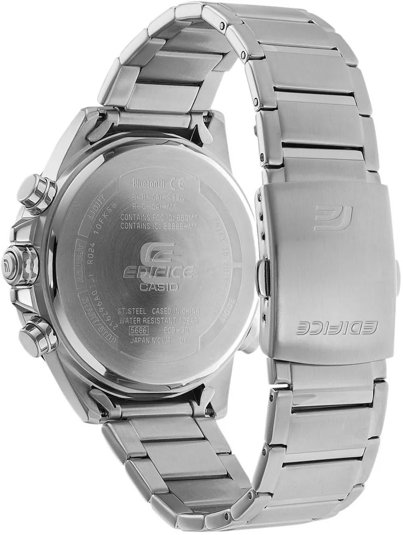 Casio EDIFICE ECB-30D-2AEF Herrenuhr • Smarte Funktionen • Weltzeitfunktion