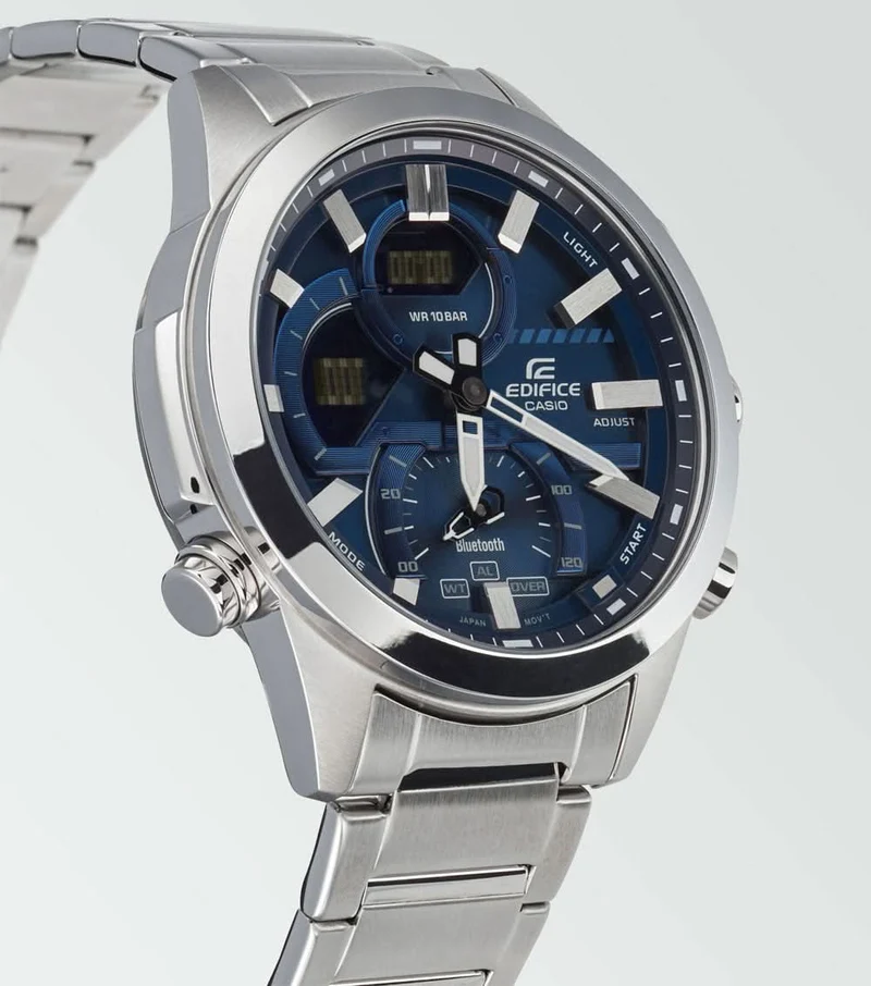 Casio EDIFICE ECB-30D-2AEF Herrenuhr • Smarte Funktionen • Weltzeitfunktion