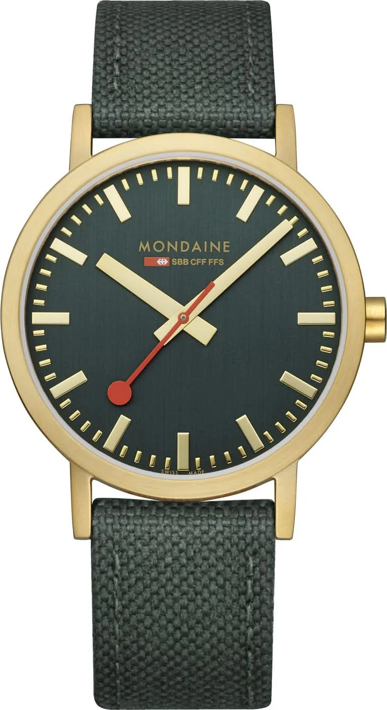 Mondaine Classic A660.30360.60.SBS Unisex-Uhr • Schweizer Design • Nachhaltiges Band