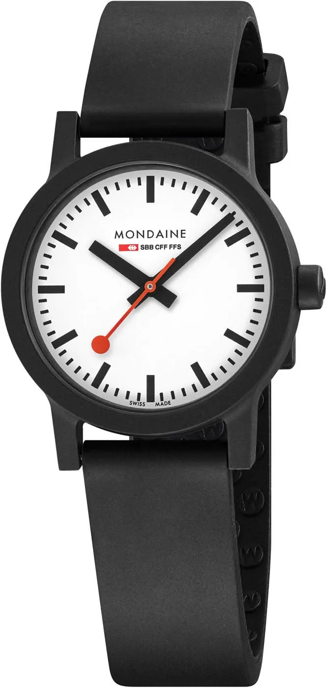 Mondaine essence MS1.32110.RB Damenuhr • Nachhaltiges Design • Ikonisches SBB-Look