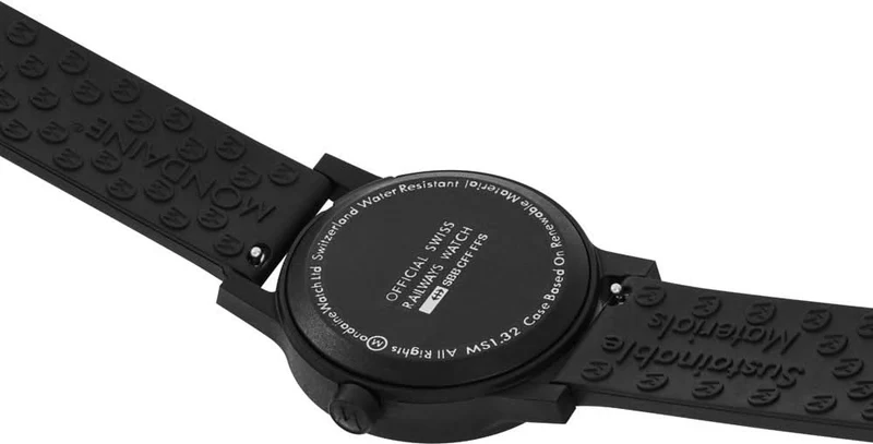 Mondaine essence MS1.32110.RB Damenuhr • Nachhaltiges Design • Ikonisches SBB-Look