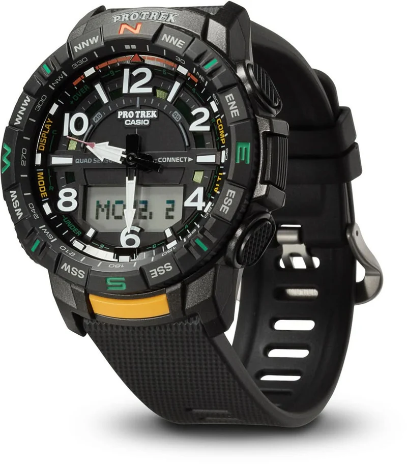 Casio Pro Trek PRT-B50-1ER Herrenuhr • Smarte Bluetooth® Funktionen • Quad-Sensor