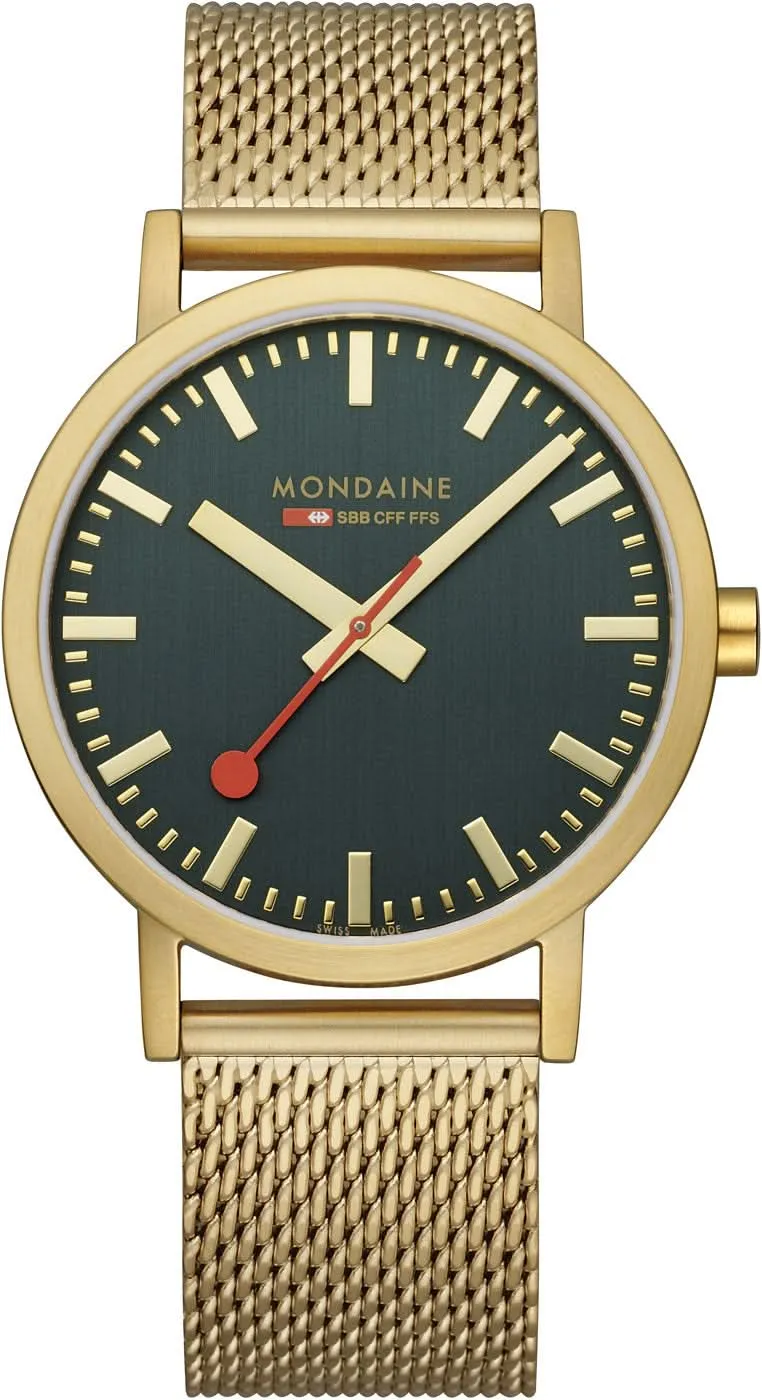 Mondaine Classic A660.30360.60.SBM Herrenuhr • Bauhaus • Gold