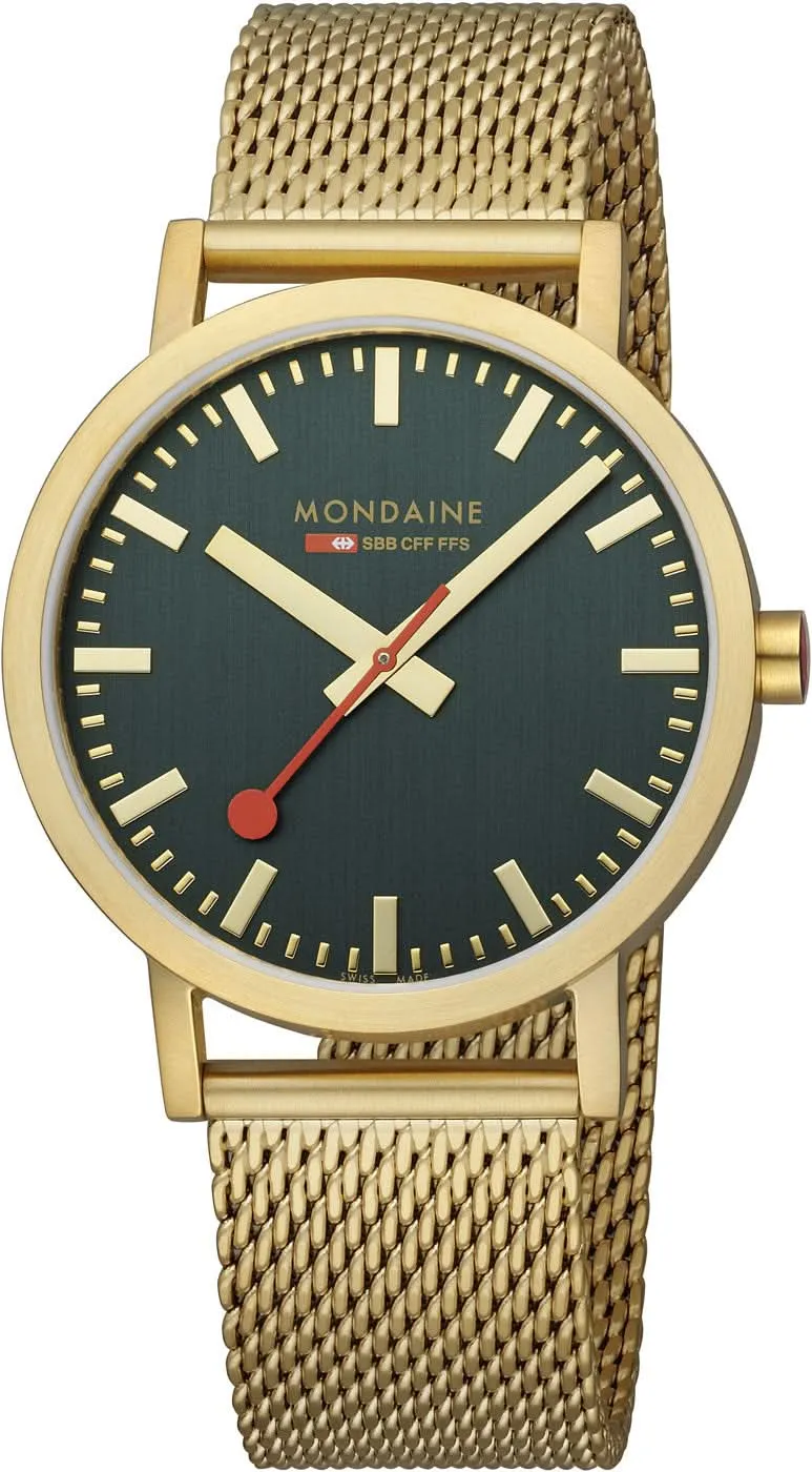 Mondaine Classic A660.30360.60.SBM Herrenuhr • Bauhaus • Gold