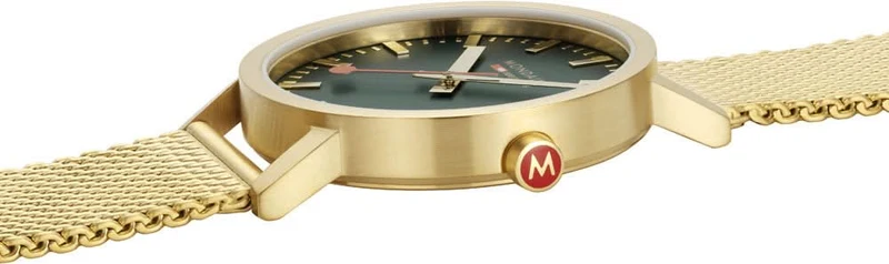 Mondaine Classic A660.30360.60.SBM Herrenuhr • Bauhaus • Gold