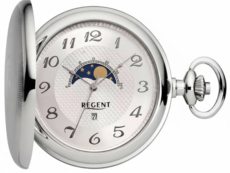 Regent P-730 Herren Uhr • Mondphase • Quarz