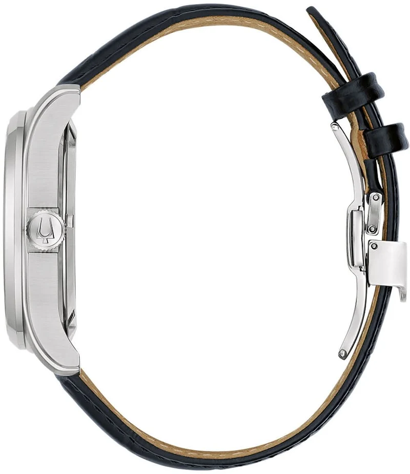 Bulova Classic Wilton GMT 96B385 Herrenuhr • Automatik GMT • Weltkarten-Design