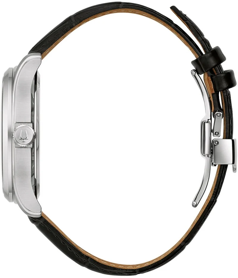 Bulova Classic Wilton 96B390 Herrenuhr • Clous de Paris Dekor • Gewölbtes Glas