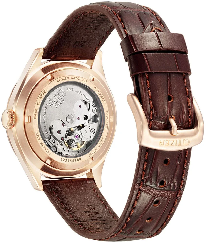 Citizen C7 NH8393-05AE Herrenuhr • Automatikwerk • Lederarmband