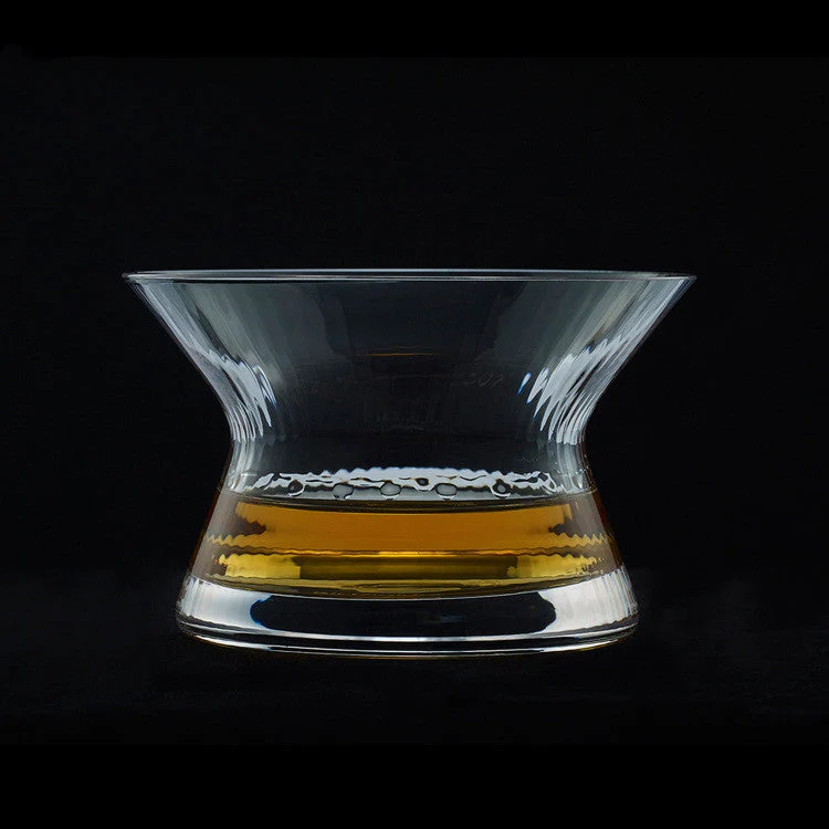 Kristalglazen Whiskeyglas met Trechterdesign 170ml voor Aromatische Ervaring | Handgemaakt Japans Drinkglas met Houten Kist | Premium Whiskyglazen Set voor Kenners Liefhebbers Cadeau | Sansoti