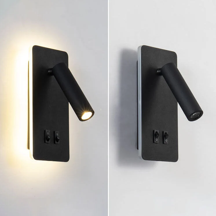 Verstelbare LED Wandlamp met Leeslicht en Sfeervolle Achtergloed voor Slaapkamer Woonkamer en Gangverlichting | Sansoti