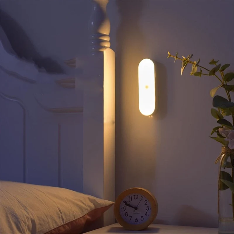 Oplaadbare LED Wandlamp met Bewegingssensor Draadloos voor Kast Trap Gang Nachtverlichting Sfeerlicht | Sansoti