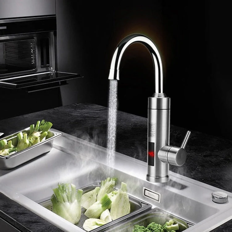 Elektrische Keukenkraan met Digitale Temperatuurweergave RVS 3000W Sensor Warm Water Instant Touchscreen | Sansoti