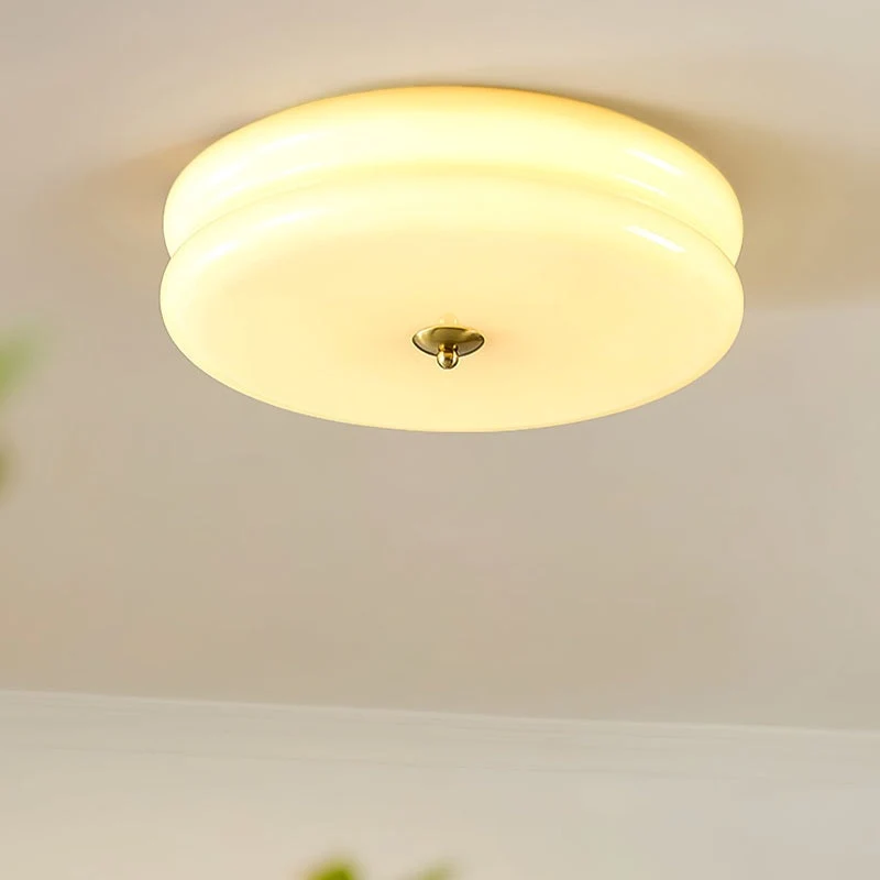Plafondlamp Art Deco Stijl IJzer Glas Ingebouwde LED Woonkamer Slaapkamer Eetkamer Hal Retro Vintage | Sansoti