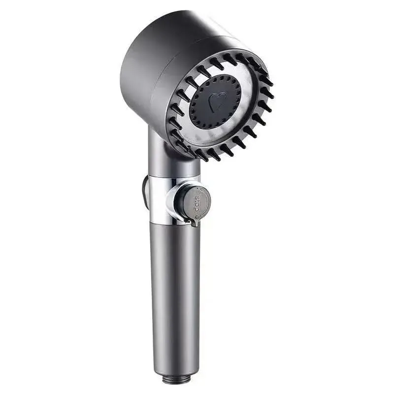Handdouche met Filterpatroon en Massagefunctie ABS Hoogglans 25cm Drukverhoging voor Wellness Badkamer | Sansoti