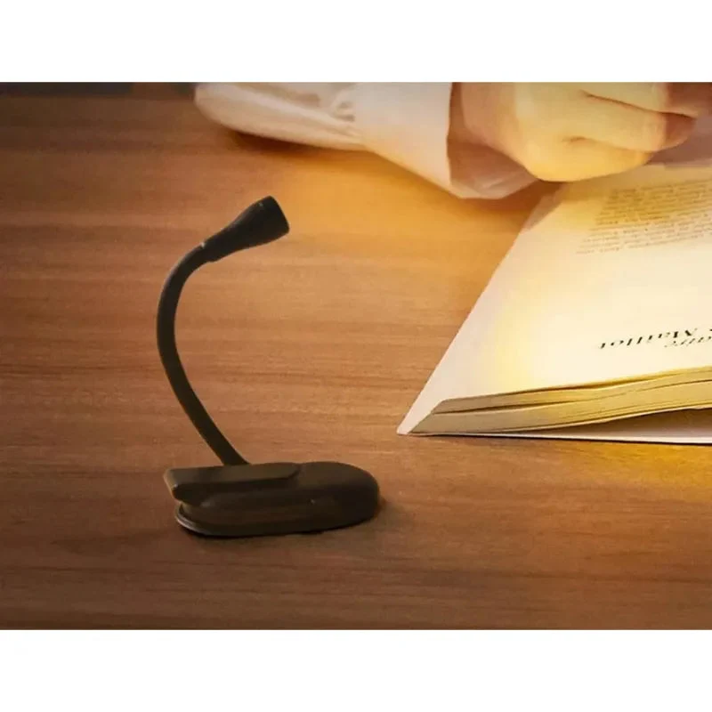 Leeslamp op Clip met Flexibele Arm en LED Verlichting voor Naast het Bed Bureau Draadloos Dimbaar Nachtlampje | Sansoti