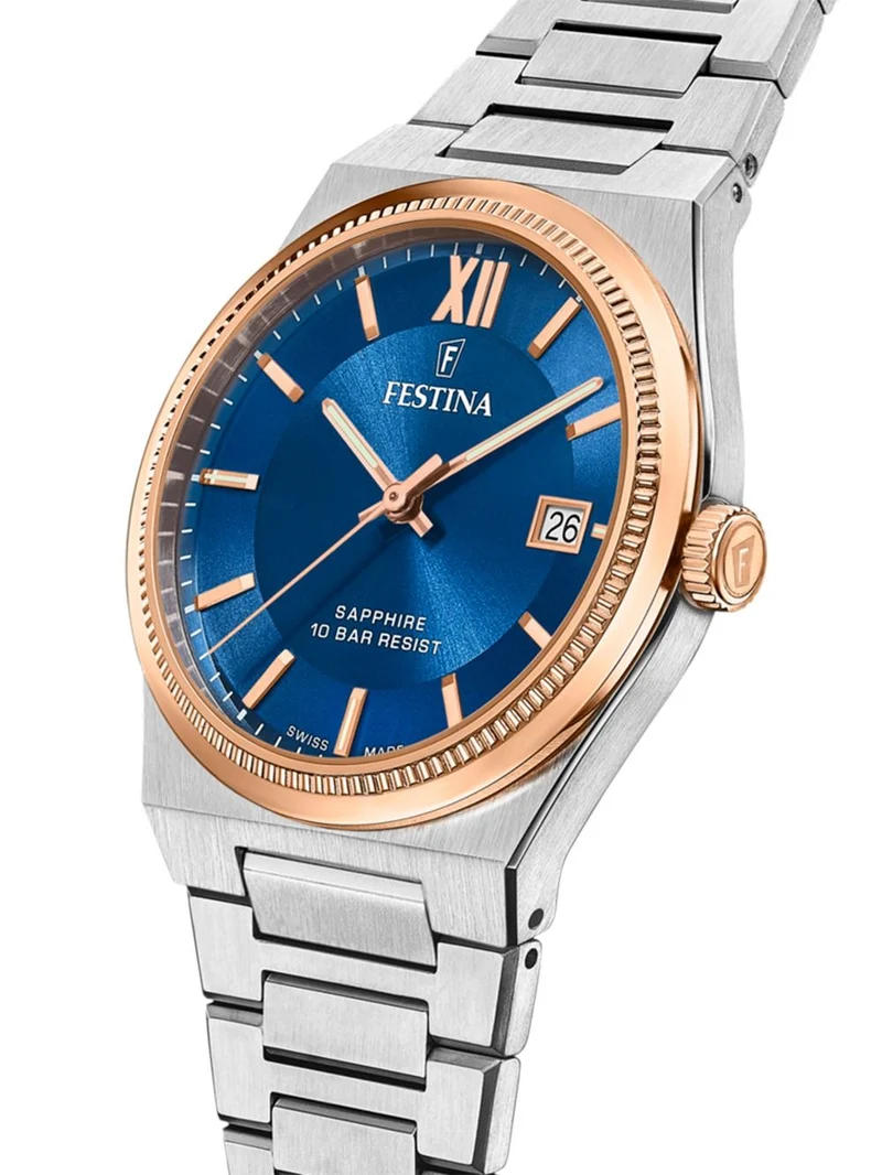 Festina Rivé F20036/2 Herrenuhr • Saphirglas • Swiss Made Quarzwerk