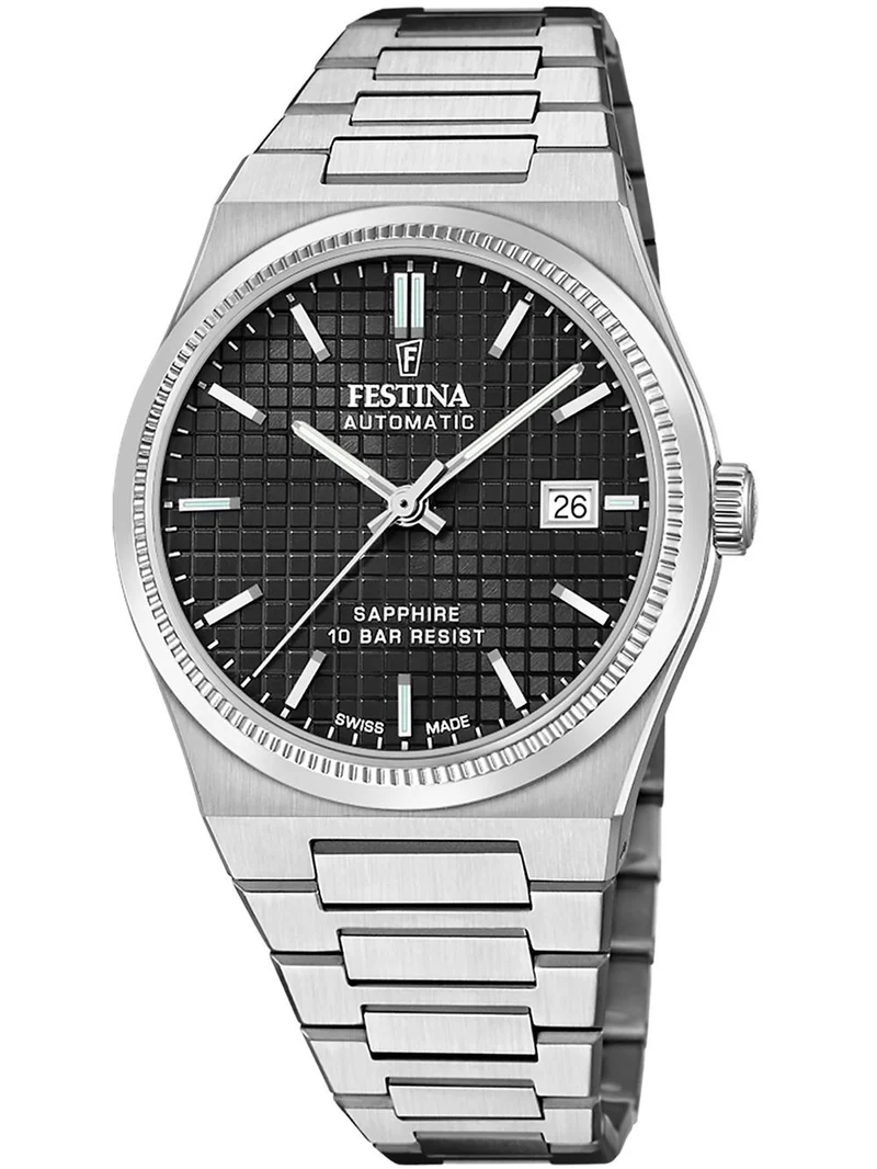 Festina Rivé F20028/4 Herrenuhr • Automatikwerk Swiss Made • Saphirglas