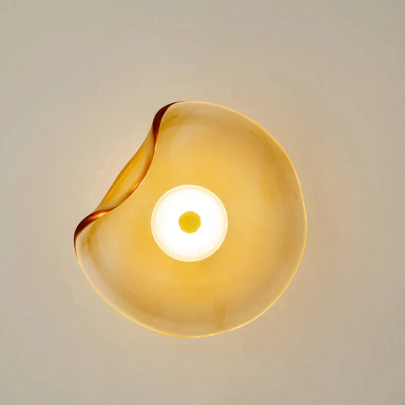 Sculpturale Wandlamp met Geïntegreerde LED Glazen Bol Warm Wit Licht voor Woonkamer Slaapkamer Gang Hal | Sansoti