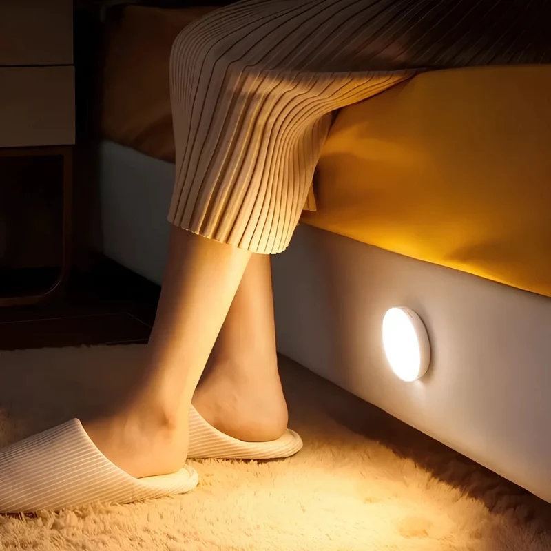 Draadloze LED Nachtlamp met Bewegingssensor Dimbaar USB Oplaadbaar voor Kast Trap Woonkamer Slaapkamer | Sansoti