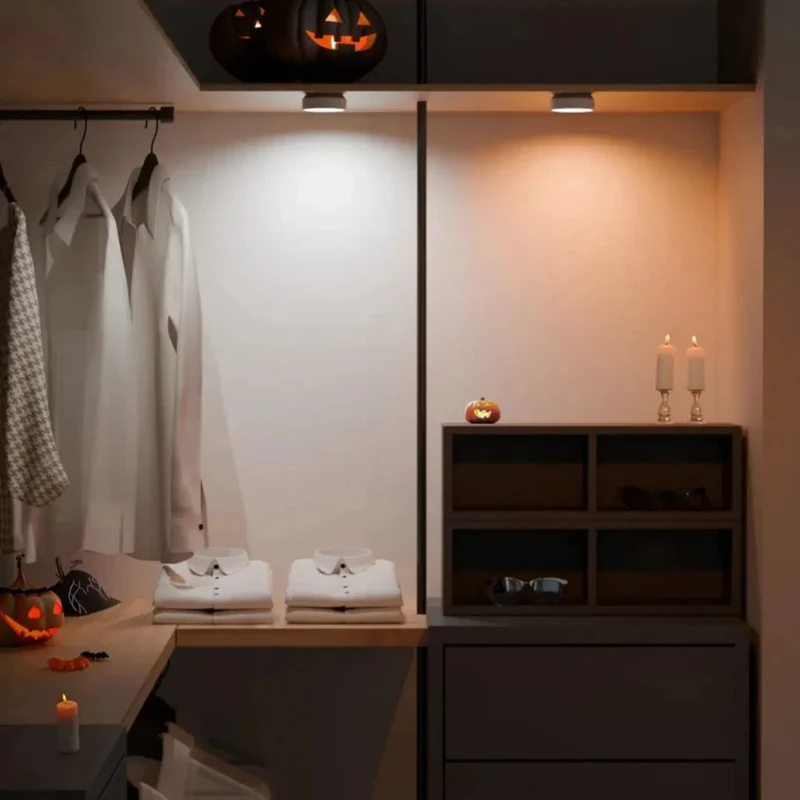 Draadloze LED Nachtlamp met Bewegingssensor Dimbaar USB Oplaadbaar voor Kast Trap Woonkamer Slaapkamer | Sansoti