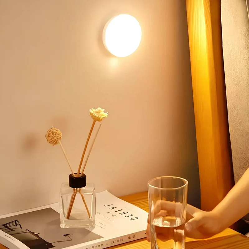 Draadloze LED Nachtlamp met Bewegingssensor Dimbaar USB Oplaadbaar voor Kast Trap Woonkamer Slaapkamer | Sansoti