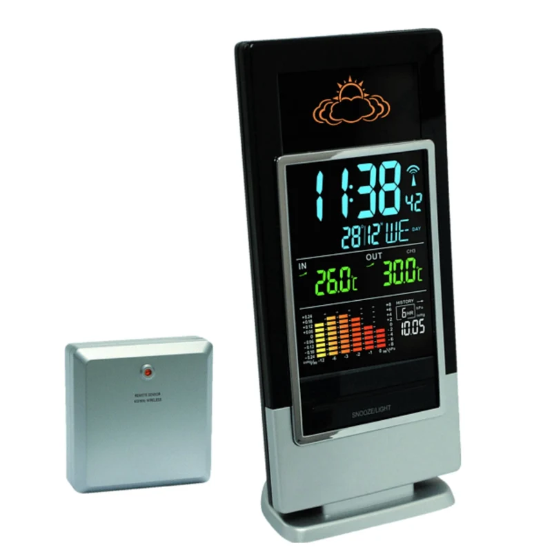 Wetterstation - Thermometer/Vorhersage Funkuhr - Technoline WS 6502