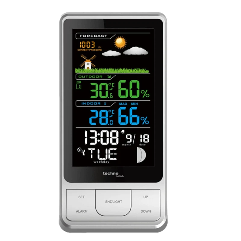 Digitale Wetterstation mit Thermometer und Hygrometer - Technoline WS 6441