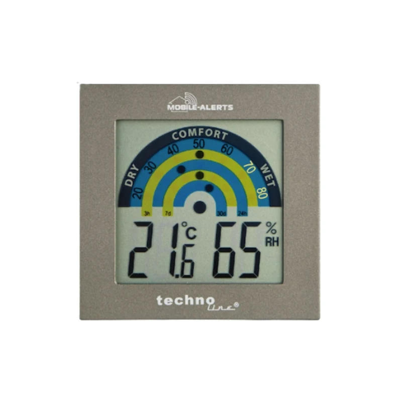 Digitales Thermometer/Hygrometer mit mobilem Alarm - Technoline MA 10230