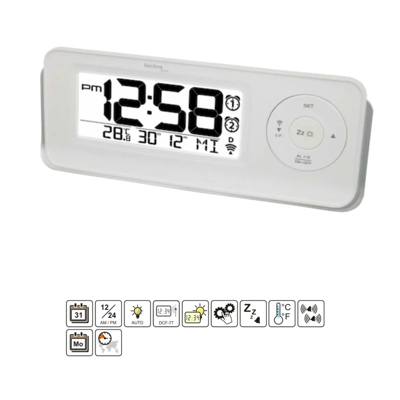 Funkwecker - Datums- und Temperaturanzeige - Technoline WT 498