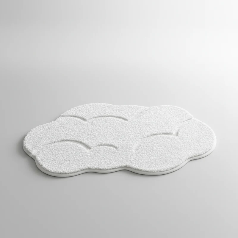Badmat Antislip Zacht Pluche Landschap Design 40x60 50x80 cm Scandinavisch Vloerkleed Douchemat Badkamer | Sansoti