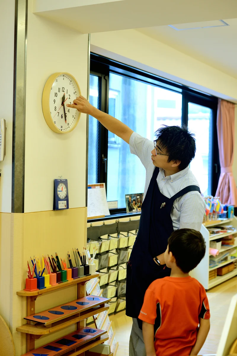 Lemnos fun pun clock YD14-08-L Wanduhr Naturholz • Montessori-Lernuhr • Sperrholz aus Japan