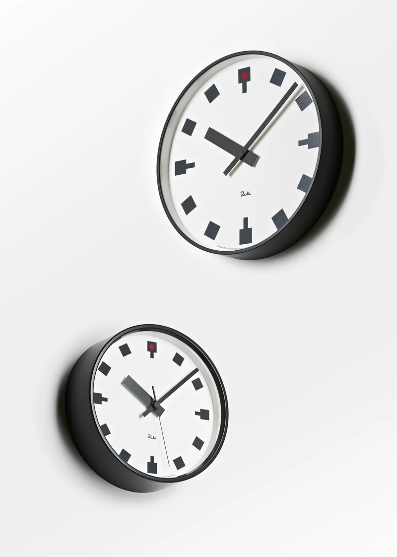 Lemnos Riki Hibiya no Tokei WR12-03 Wanduhr Weiß • Geräuschloses Quarzwerk • Japanisches Design