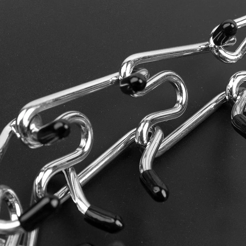 Correctieband Hond Verstelbaar met Gummitips Zwart voor Trainingscontrole | Anti-Trek Trainingsband Metaal met Veilige Pinnen | Sansoti