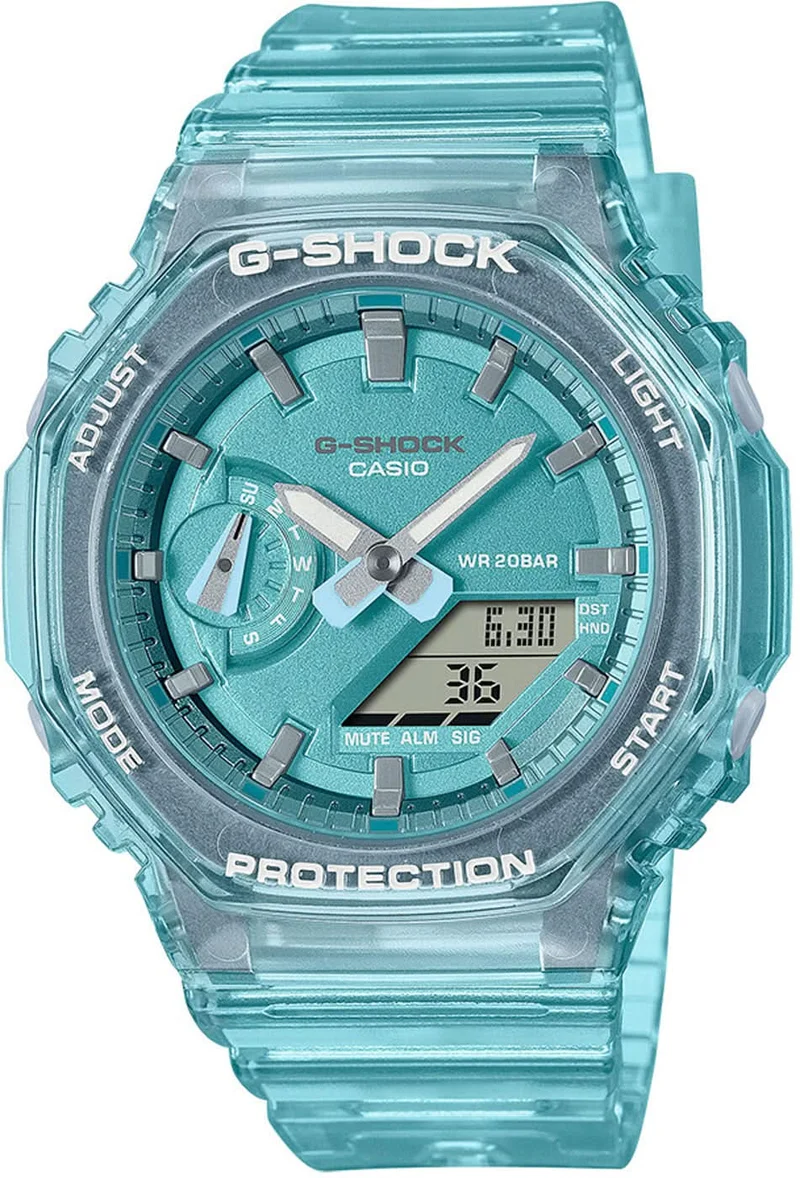 Casio G-Shock GMA-S2100SK-2A Damenuhr • Extreme Stoßfestigkeit • Transparentes Design