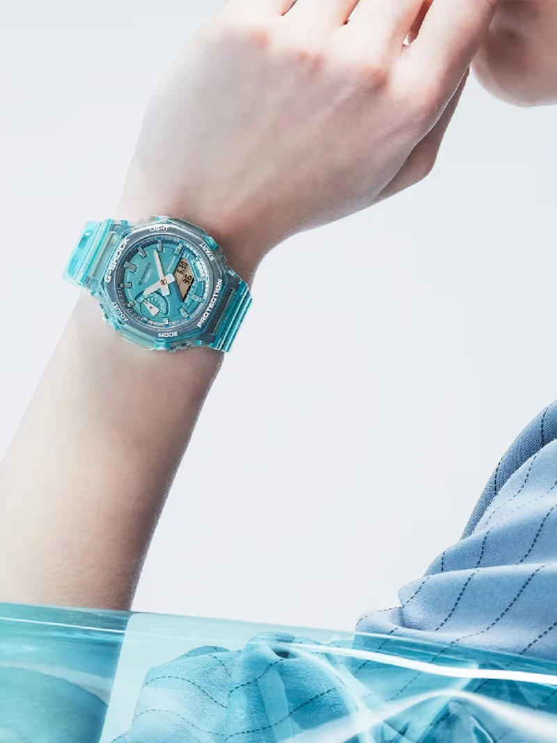 Casio G-Shock GMA-S2100SK-2A Damenuhr • Extreme Stoßfestigkeit • Transparentes Design