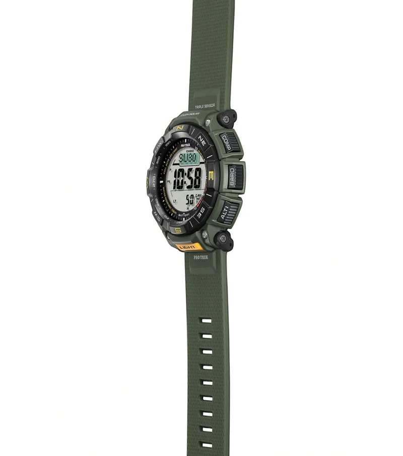 Casio Pro Trek PRG-340-3ER Herrenuhr • Tough Solar • Digital-Kompass