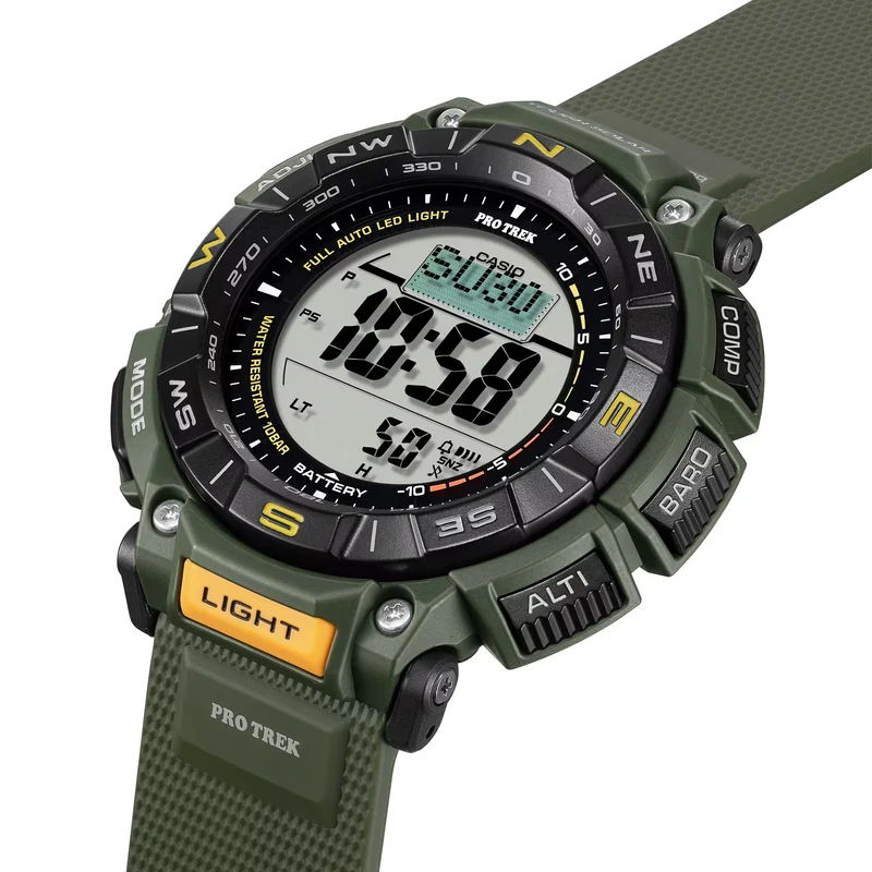 Casio Pro Trek PRG-340-3ER Herrenuhr • Tough Solar • Digital-Kompass