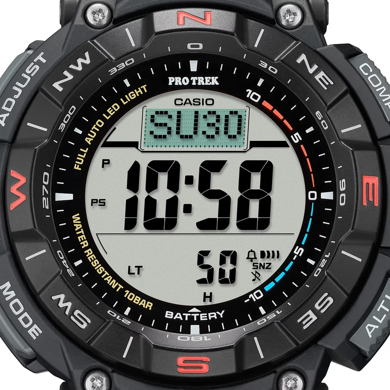 Casio Pro Trek PRG-340-1ER Herrenuhr • Tough Solar • Digital-Kompass