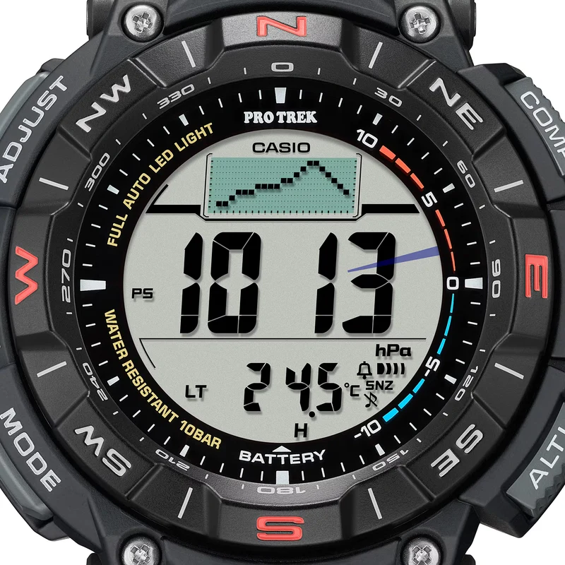 Casio Pro Trek PRG-340-1ER Herrenuhr • Tough Solar • Digital-Kompass