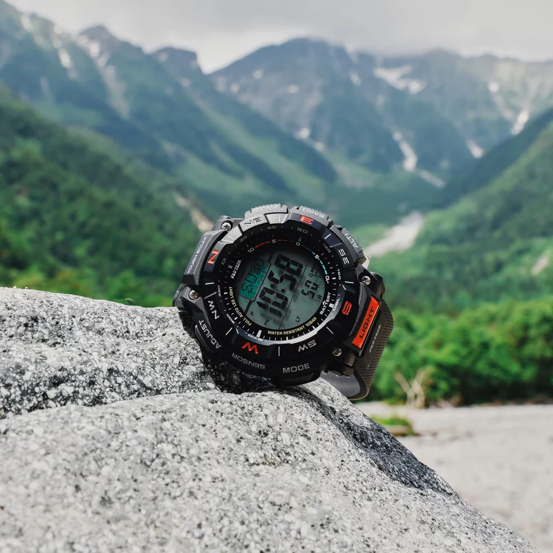 Casio Pro Trek PRG-340-1ER Herrenuhr • Tough Solar • Digital-Kompass
