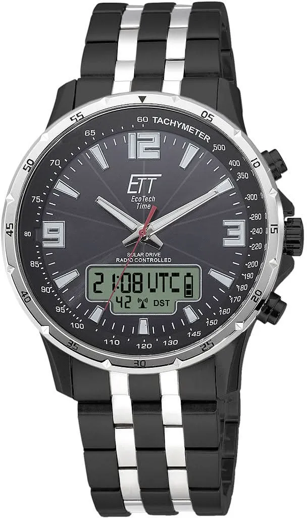 Eco Tech Time Professional EGS-11568-21M Herrenuhr • Solar-Antrieb • Funk-Technologie