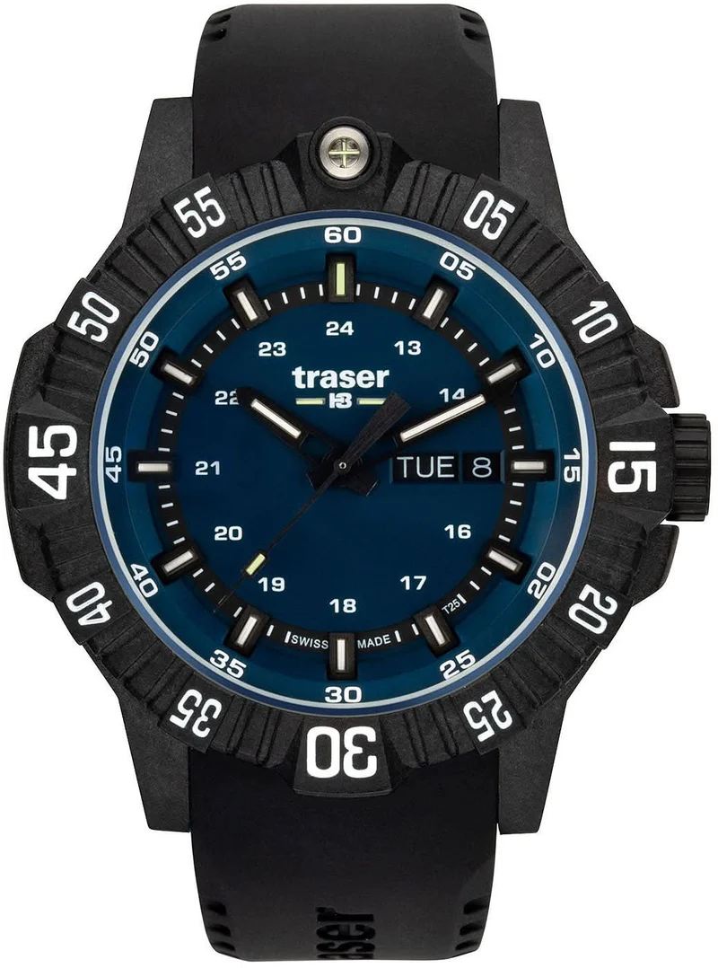 Traser P99 Q Tactical Blue 110725 Herrenuhr • H3-Tritium Leuchttechnologie • Swiss Made