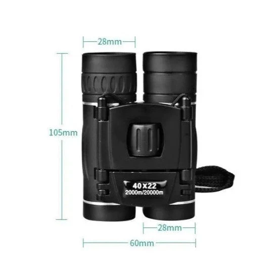 Compacte Verrekijker 40x22 met HD Optiek voor Outdoor en Natuur Observatie Wandelen Camping Vogelspotten Reis Accessoire | Sansoti
