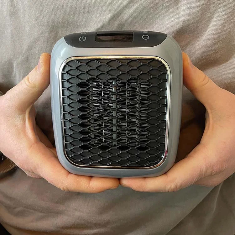 Draagbaar Verwarmingsapparaat 800W Compact Snelverwarming Ruimteverwarmer met Timer en Kantelbeveiliging | Sansoti