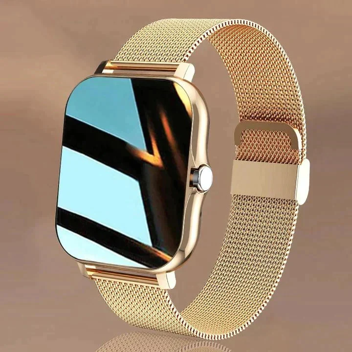 Sandsberg Smartwatch Multifunctioneel Gezondheids- & Fitness-Tracking Meerdere Kleuren | Bluetooth Hartslag Bloedzuurstof Slaapanalyse Stappenteller | Sansoti