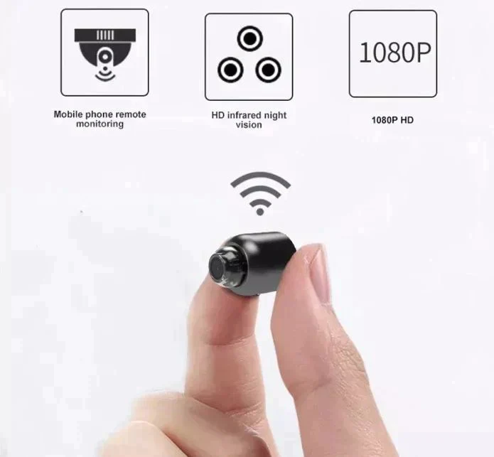 WiFi Beveiligingscamera Klein Set van 2 Nachtzicht Draadloos HD Baby Huisdier Monitoring Indoor Camera | Sansoti